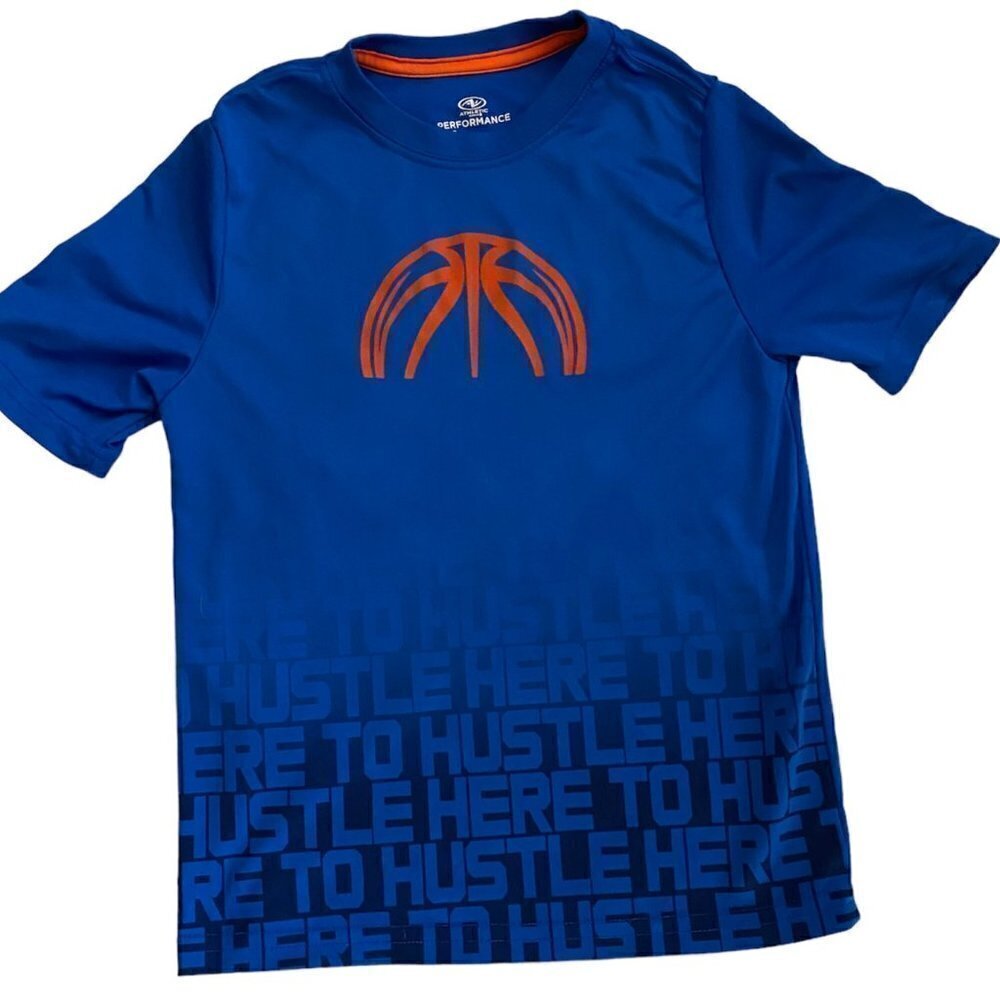 athletic works blue and orange basketball shirt size m (8)
